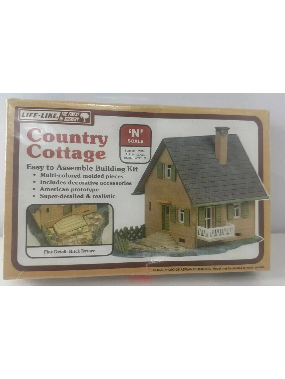 Life-Like #7411 N Scale Country Cottage Building Kit